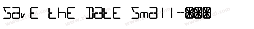 Save the Date Small字体转换